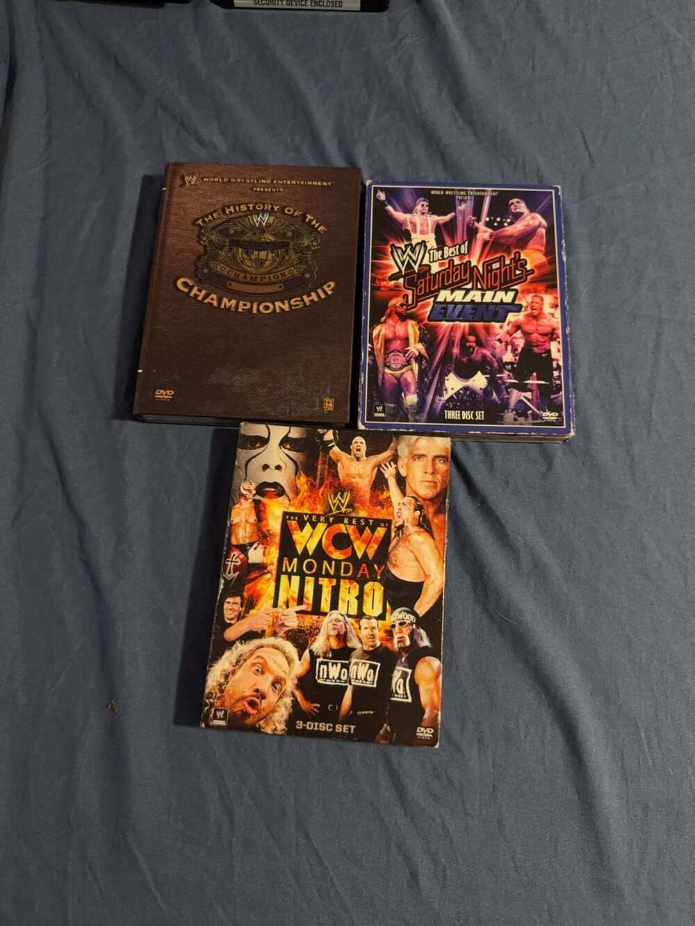 Lot of 3 WWE and WCW Wrestling‎ DVD Sets
